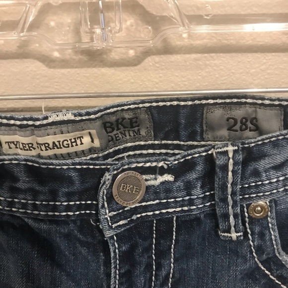 BKE Tyler Straight Jeans Mens 28x30 Blue Denim - Picture 3 of 3